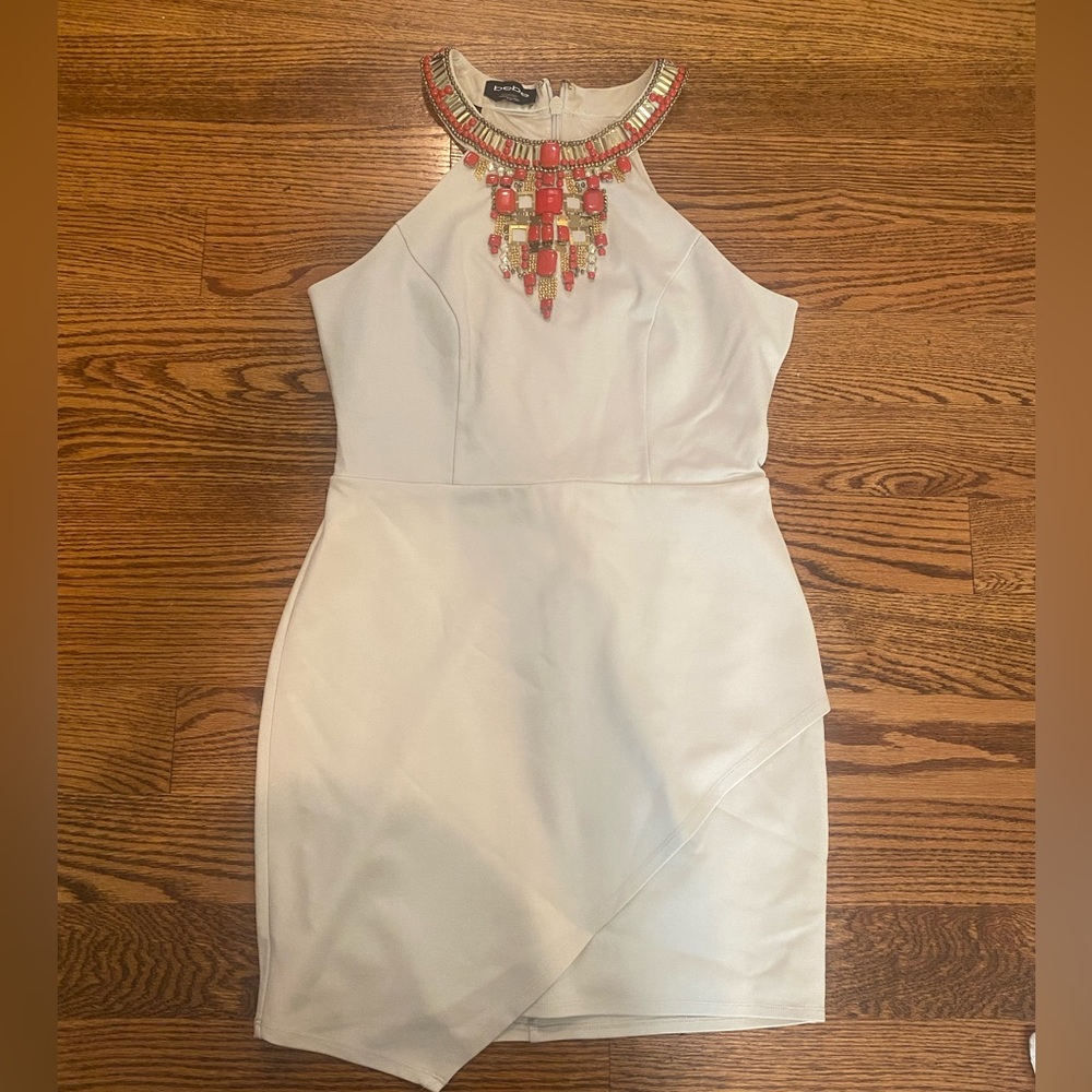 Bebe semi formal embellished dress